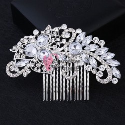 Accesoriu modern pentru decor par CA015UU Argintie cu cristale